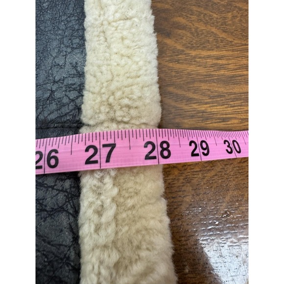 Cabela's Shearling Jacket Mens XL Brown Leather Sheepskin Bomber Outdoor - Picture 7 of 7